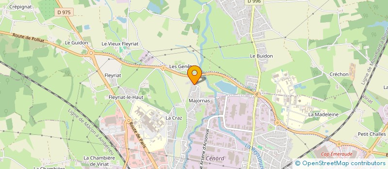 localisation de l'entreprise MONSIEUR STEPHANE FAVRE à VIRIAT