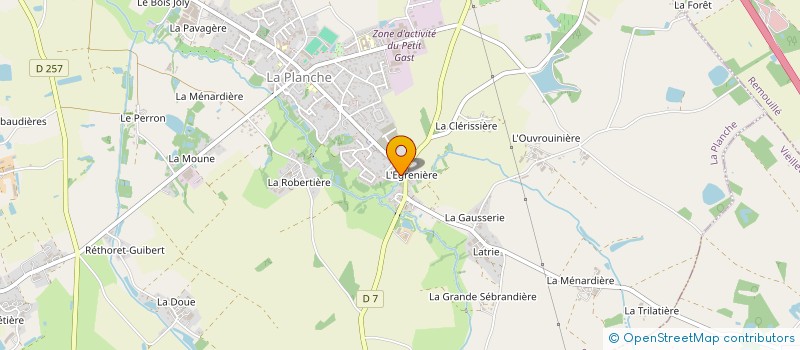 localisation de l'entreprise MONSIEUR STEPHANE FAVREAU à LA PLANCHE