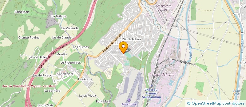 localisation de l'entreprise MONSIEUR STEPHANE FAYET  CHATEAU-ARNOUX-SAINT-AUBAN