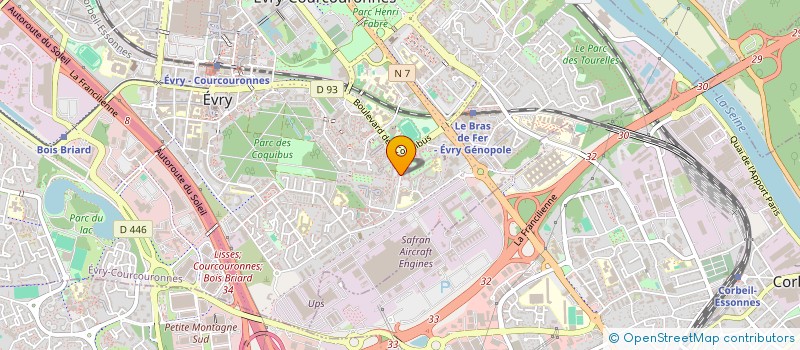 localisation de l'entreprise MONSIEUR STEPHANE FELLER  EVRY-COURCOURONNES