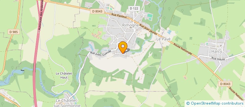 localisation de l'entreprise MONSIEUR STEPHANE FERE  RIMOGNE