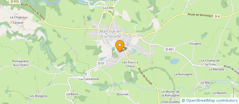 localisation de l'entreprise MONSIEUR STEPHANE FERRAND à MARCILLAT-EN-COMBRAILLE