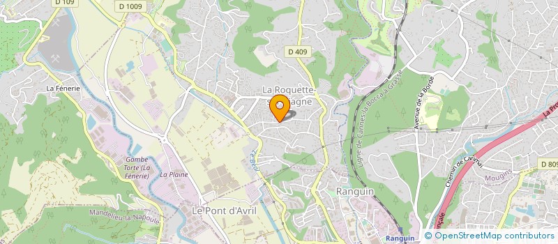 localisation de l'entreprise MONSIEUR STEPHANE FERRARO à LA ROQUETTE-SUR-SIAGNE