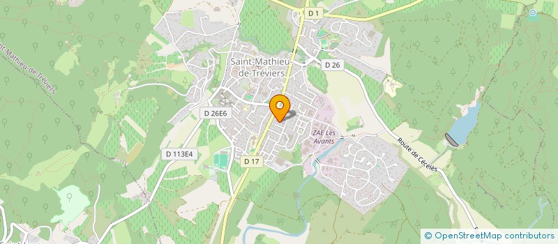 localisation de l'entreprise MONSIEUR STEPHANE FERRIERE  SAINT-MATHIEU-DE-TREVIERS