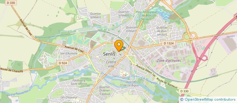 localisation de l'entreprise MONSIEUR STEPHANE FERTE  SENLIS