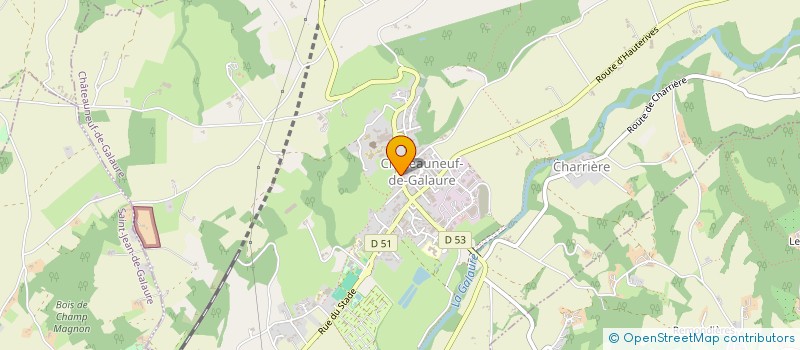 localisation de l'entreprise MONSIEUR STEPHANE FETTER  CHATEAUNEUF-DE-GALAURE