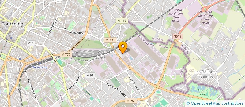localisation de l'entreprise MONSIEUR STEPHANE FILICE-PONCET  WATTRELOS