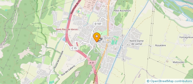 localisation de l'entreprise MONSIEUR STEPHANE FILLON  VARCES-ALLIERES-ET-RISSET