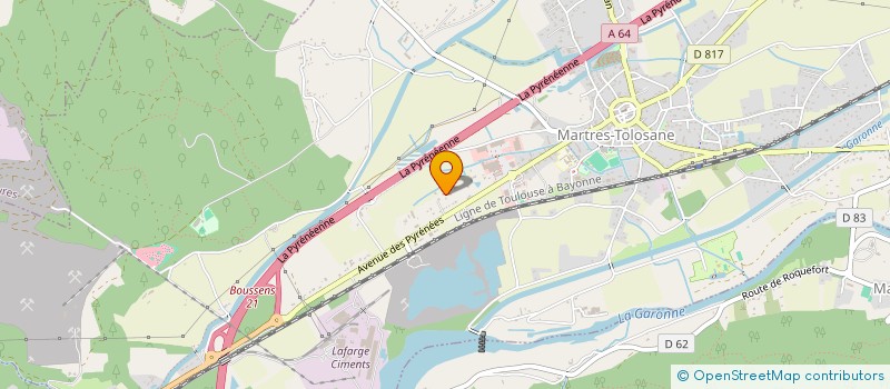 localisation de l'entreprise MONSIEUR STEPHANE FLAUS  MARTRES-TOLOSANE