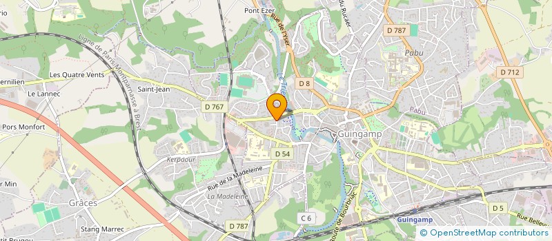 localisation de l'entreprise MONSIEUR STEPHANE FOMBERTASSE  GUINGAMP