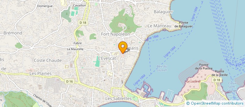 localisation de l'entreprise MONSIEUR STEPHANE FONTAINE à LA SEYNE SUR MER