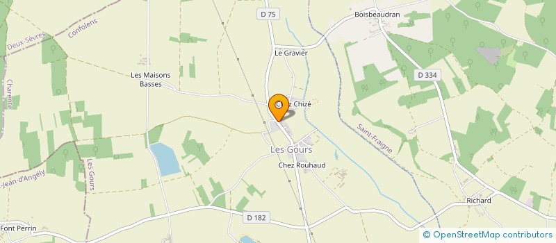 localisation de l'entreprise MONSIEUR STEPHANE FORBIN à LES GOURS