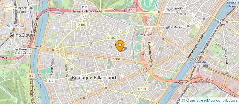 localisation de l'entreprise MONSIEUR STEPHANE FOREST  BOULOGNE-BILLANCOURT