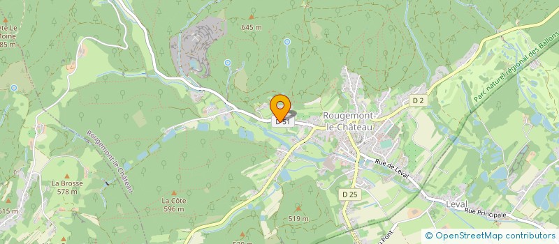 localisation de l'entreprise MONSIEUR STEPHANE FORJAN à ROUGEMONT-LE-CHATEAU