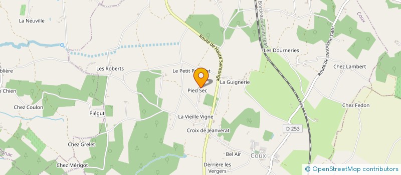 localisation de l'entreprise MONSIEUR STEPHANE FORT  COUX