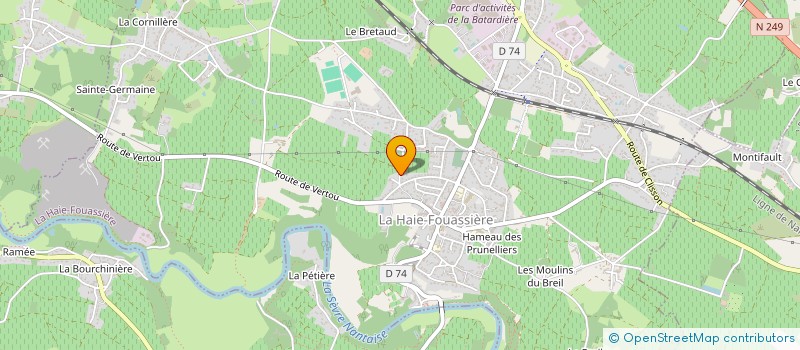 localisation de l'entreprise MONSIEUR STEPHANE FOURNERET à LA HAIE-FOUASSIERE