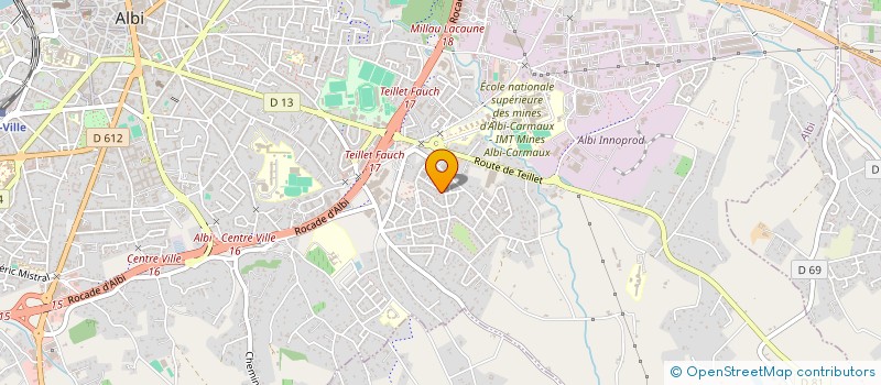 localisation de l'entreprise MONSIEUR STEPHANE FOURNIER à ALBI