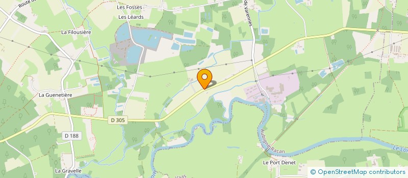 localisation de l'entreprise MONSIEUR STEPHANE FOURNIER  AUBIGNE-RACAN