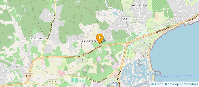 localisation de l'entreprise MONSIEUR STEPHANE FOURNIER-NERI  GRIMAUD