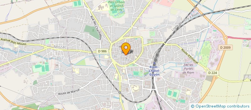 localisation de l'entreprise MONSIEUR STEPHANE FRIAUD  RIOM