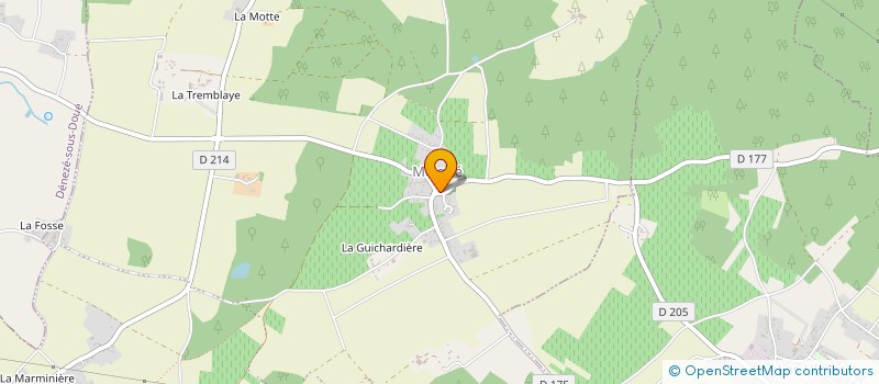localisation de l'entreprise MONSIEUR STEPHANE FROGER à DENEZE-SOUS-DOUE