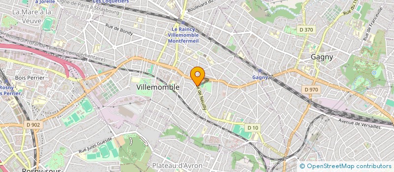 localisation de l'entreprise MONSIEUR STEPHANE GABALI à VILLEMOMBLE