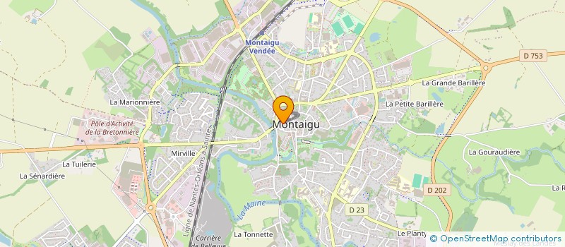 localisation de l'entreprise MONSIEUR STEPHANE GABORIEAU à MONTAIGU-VENDEE