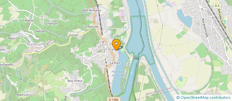 localisation de l'entreprise MONSIEUR STEPHANE GACON  SAINT-PIERRE-DE-BUF