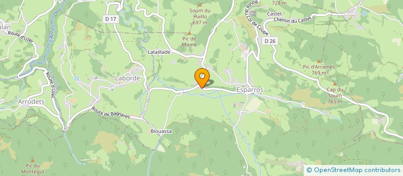 localisation de l'entreprise MONSIEUR STEPHANE GAILLARD  ESPARROS