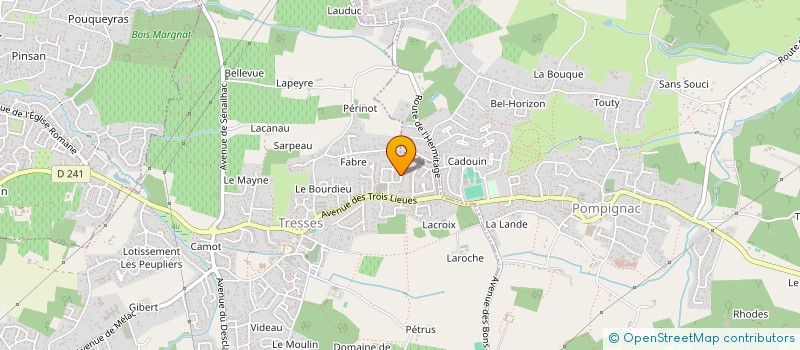 localisation de l'entreprise MONSIEUR STEPHANE GALIER  TRESSES