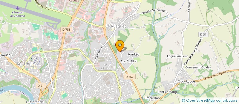 localisation de l'entreprise MONSIEUR STEPHANE GALLOU  LANNION