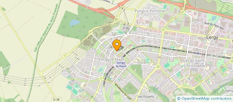 localisation de l'entreprise MONSIEUR STEPHANE GANDIA  CERGY