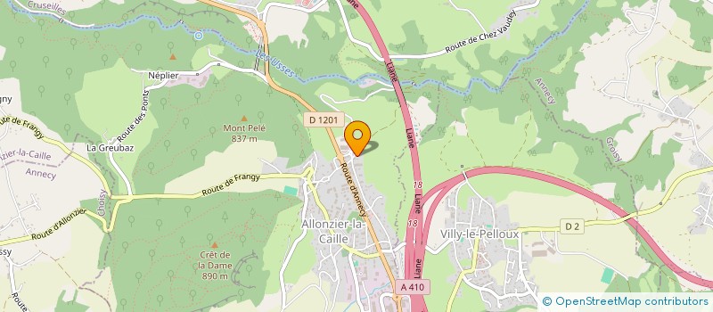 localisation de l'entreprise MONSIEUR STEPHANE GARCONNET  ALLONZIER-LA-CAILLE