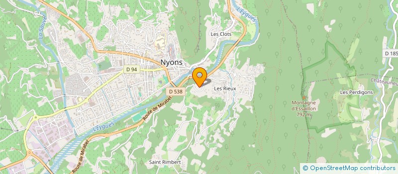 localisation de l'entreprise MONSIEUR STEPHANE GARRONE à NYONS