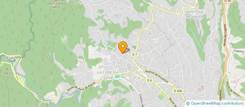 localisation de l'entreprise MONSIEUR STEPHANE GASPERINI à LA COLLE-SUR-LOUP