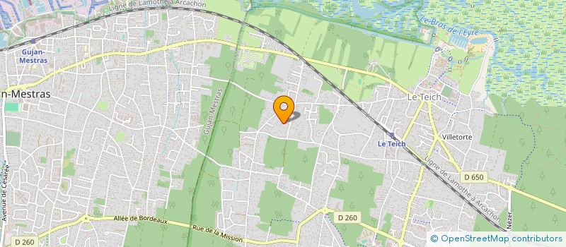 localisation de l'entreprise MONSIEUR STEPHANE GAUDE  LE TEICH