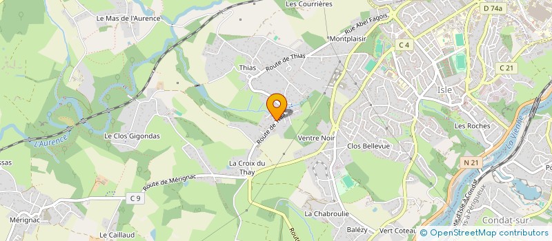 localisation de l'entreprise MONSIEUR STEPHANE GAUTHIER  ISLE