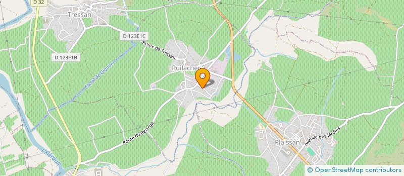 localisation de l'entreprise MONSIEUR STEPHANE GAUTIER  PUILACHER