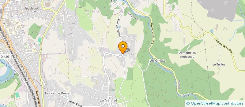 localisation de l'entreprise MONSIEUR STEPHANE GAY  LE VERNET