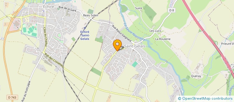 localisation de l'entreprise MONSIEUR STEPHANE GAZEAU  SAINT-GELAIS