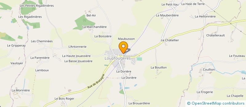 localisation de l'entreprise MONSIEUR STEPHANE GAZEAU  LOUPFOUGERES