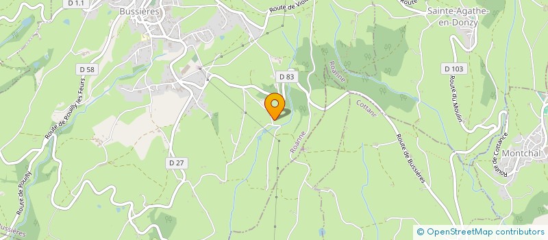 localisation de l'entreprise MONSIEUR STEPHANE GEAY à BUSSIERES