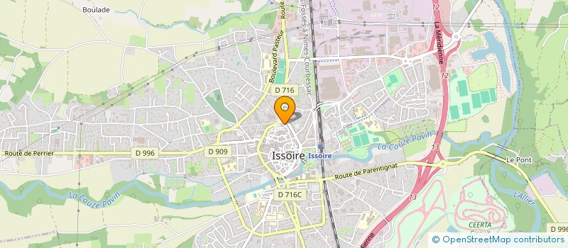 localisation de l'entreprise MONSIEUR STEPHANE GELISSE  ISSOIRE