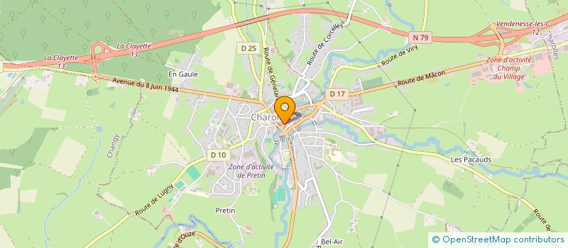 localisation de l'entreprise MONSIEUR STEPHANE GERARD PERRIN  CHAROLLES