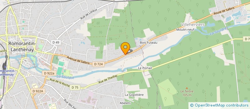 localisation de l'entreprise MONSIEUR STEPHANE GERVAIS  ROMORANTIN-LANTHENAY