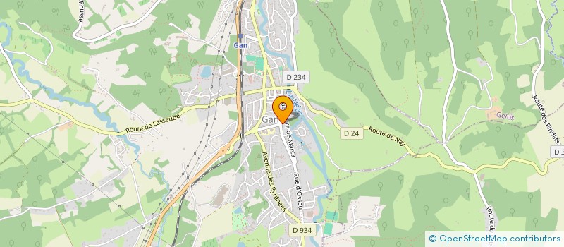 localisation de l'entreprise MONSIEUR STEPHANE GESLOT  GAN