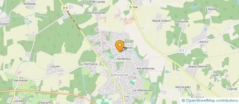 localisation de l'entreprise MONSIEUR STEPHANE GHEVART  KERVIGNAC