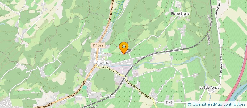 localisation de l'entreprise MONSIEUR STEPHANE GILLET  L'ALBENC