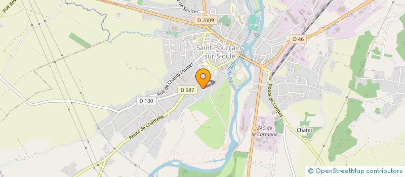 localisation de l'entreprise MONSIEUR STEPHANE GIRAUD  SAINT-POURCAIN-SUR-SIOULE