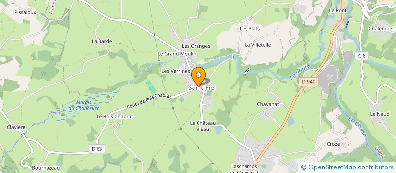 localisation de l'entreprise MONSIEUR STEPHANE GIRAUD  SAINT-FIEL
